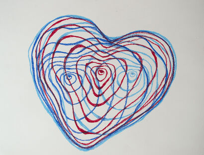 Heart States : (1) Heart Frequencies - A Paint Artwork by dévid