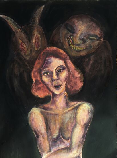 Letting my demons out - A Paint Artwork by Gizem Okumus