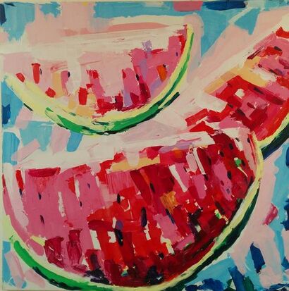 watermelons - a Paint Artowrk by Maria Potapenkova
