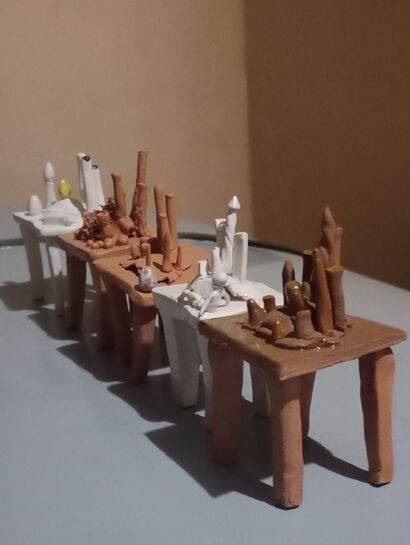 Tavolinetti. n.5 - a Sculpture & Installation Artowrk by sara cancellieri
