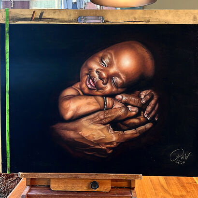 Young innocent - a Paint Artowrk by Roosevelt Washigton