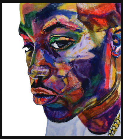 Rainbow Man - A Paint Artwork by Emmanuel Nwobi