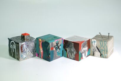 Outsider(Original work total 12 objects) - a Sculpture & Installation Artowrk by Zijing Chen