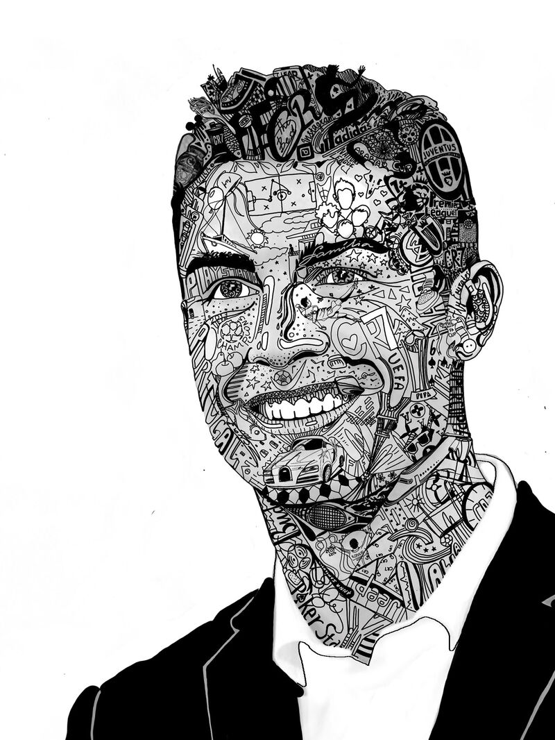 La vita di Cristiano Ronaldo - a Digital Graphics and Cartoon by Anna  Samsonova