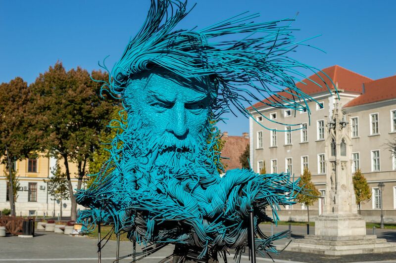 Poseidon - a Sculpture & Installation by Darius Hulea