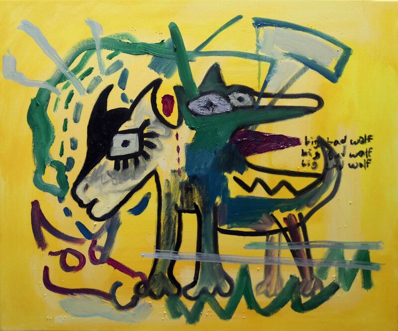 Big Bad Wolf - a Paintings by Joan Pañell Fernandez