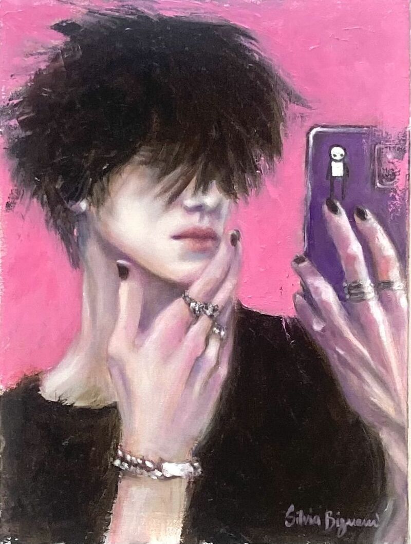 Goth selfie - a Paint by Motz