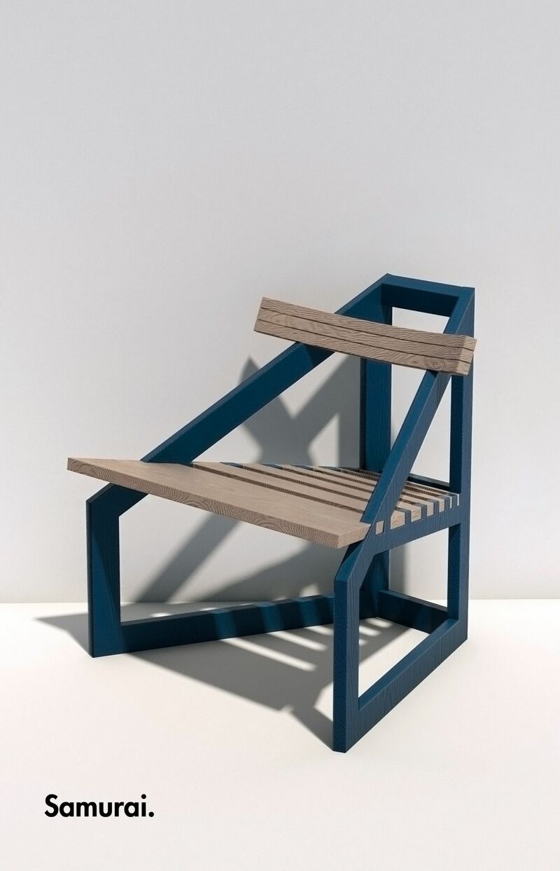 SAMURAI chair - a Art Design by CAVIA
