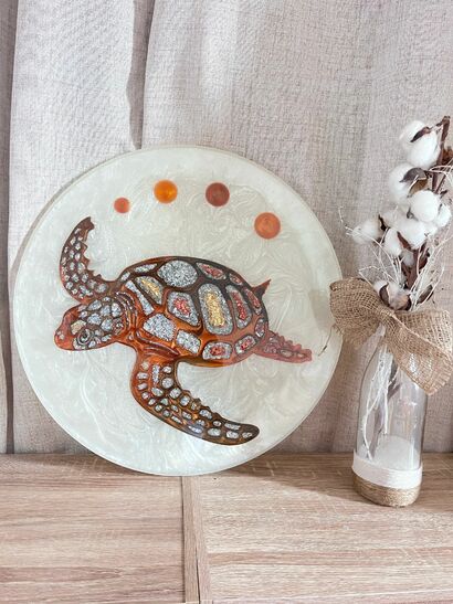 La tortue - a Art Design Artowrk by Fabienne  Borg