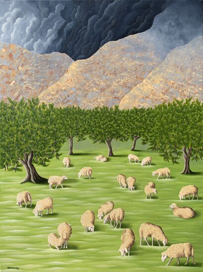 Vuelve la calma en la Serra de Tramuntana - a Paint Artowrk by Letizia Ghezzo