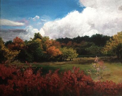 Autumn Afternoon - a Paint Artowrk by Denise Lee