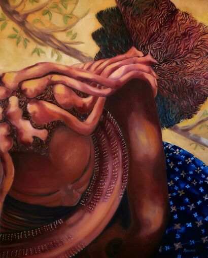 Himba 3 - A Paint Artwork by Sabrina  Marianelli 