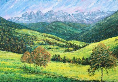 Viaggio in Trentino-Alto Adige - A Paint Artwork by Angelo Di Dio