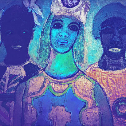Les trois rois - a Paint Artowrk by Marga Morel d’Arleux