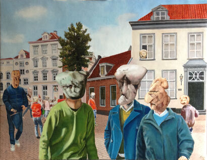 De street - a Paint Artowrk by Sjoerd  Bras