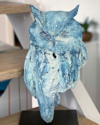 Owl of Complicity - a Sculpture & Installation Artowrk by @RebelRonArt