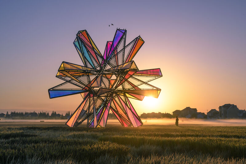 Pop Star - a Land Art by HAO LI
