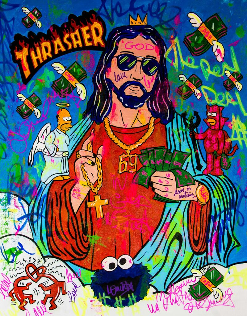 Cool Lord Jesus by Carlos Pun - a Paint by Carlos Pun
