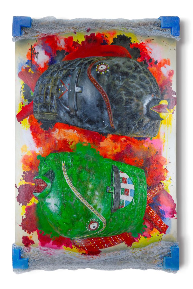La palabre des Totems - a Paintings by armand lenta