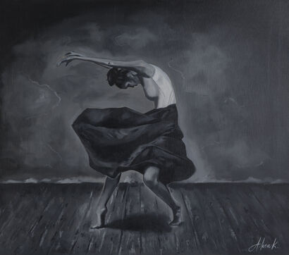 Dancing - a Paint Artowrk by Alina Kaiumova