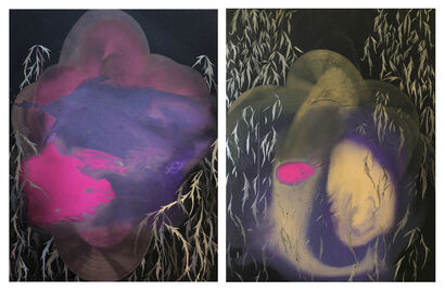 To the Crows (diptych) - a Paint Artowrk by Elisa Bertaglia