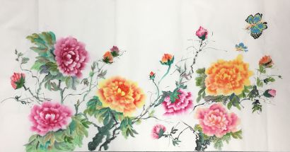 Flower #3 - A Paintings Artwork by Crystal Shi