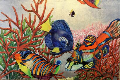Coral Reef - A Paint Artwork by Giorann Henshaw