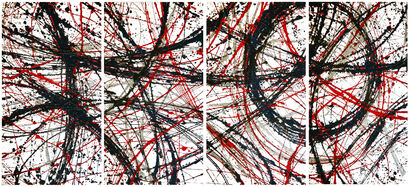 Tetraptych - a Paint Artowrk by Mick Loon Jan