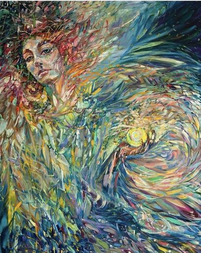Angel 001  - A Paint Artwork by Eva Akopian 