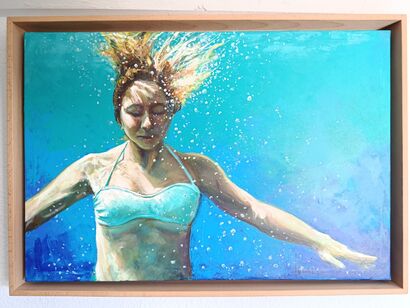Ángela. I - a Paint Artowrk by Joaquín  Fernández Igual 