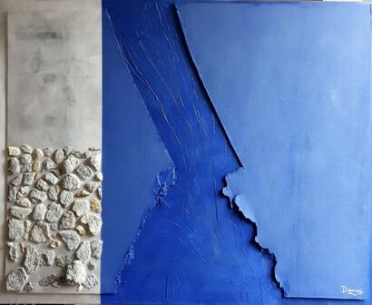 Blue Guard - A Paint Artwork by Danai  Fassouli 