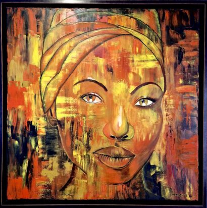 African Woman - a Paint Artowrk by Margarida Maria Das Neves Forte da Silva