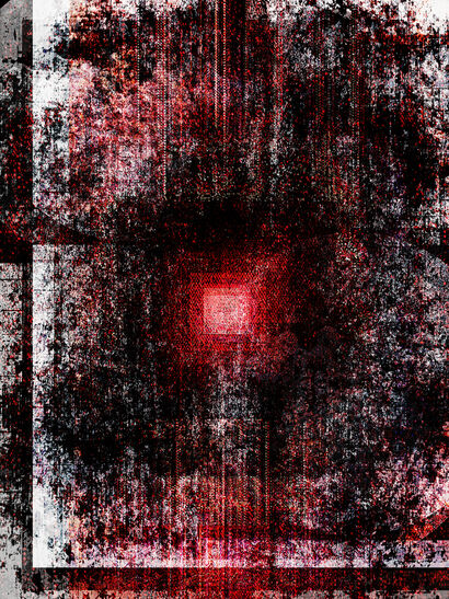 square red fear  - a Digital Graphics and Cartoon Artowrk by George 