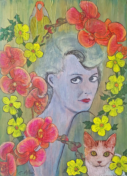 Betty Davis Eyes - a Paint Artowrk by Christine Allan
