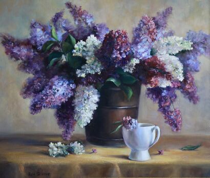 Lilac morning - a Paint Artowrk by OLGA