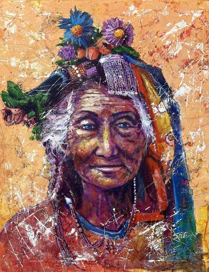 Himalaya Blossom  - a Paintings Artwork by Gerd Stritzel