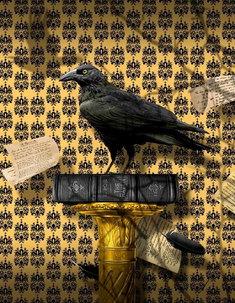 The Raven - a Digital Art by Stephen Cornwell