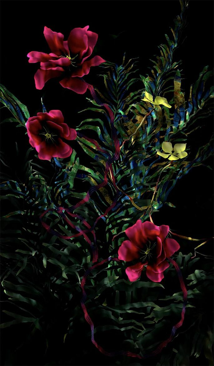 Flowers in the Water#01 - a Video Art by Kit Lee