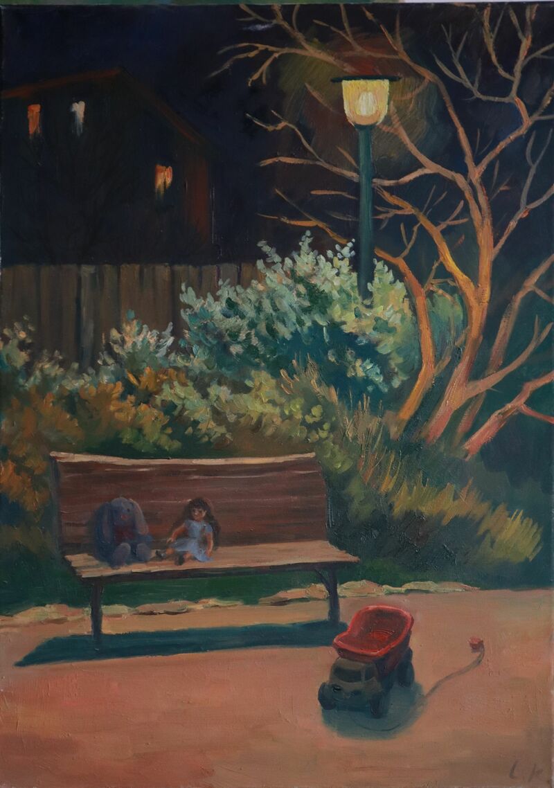 Night at the Garden - a Paint by Leah