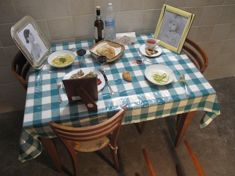 During the dinner with family grandma has died. - a Photographic Art by Ekaterina Burkova