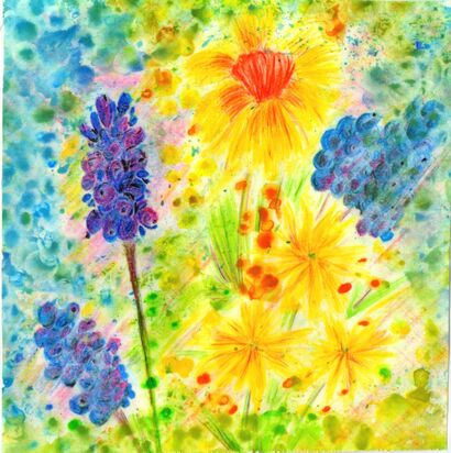 Morning flowers - A Paint Artwork by George Anastasiadis