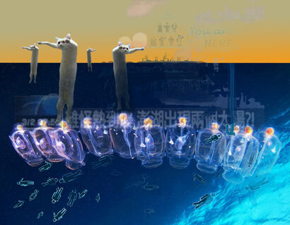 Deep ocean cats - A Digital Art Artwork by Dr.