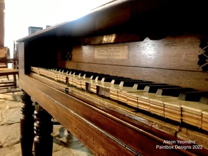 Old Piano (Colour) - a Photographic Art Artowrk by The Paintbox Designs