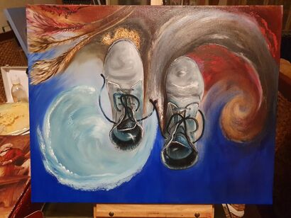 Le scarpe di mio padre  - A Paint Artwork by Rosanna DI CECCA