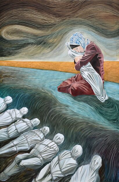 Mater dolorosa - a Paint Artowrk by Andrea Lanfranchi