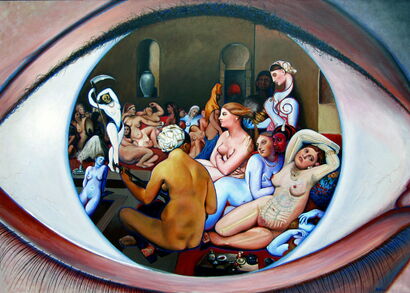 Dans l'oeil d'Ingres. - A Paint Artwork by Aldéhy