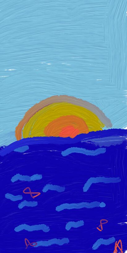 Sea and Sun I - A Digital Art Artwork by NaJa
