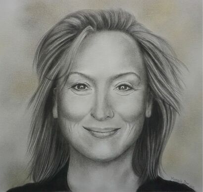 Meryl Streep - a Paint Artowrk by MANUELA DORE