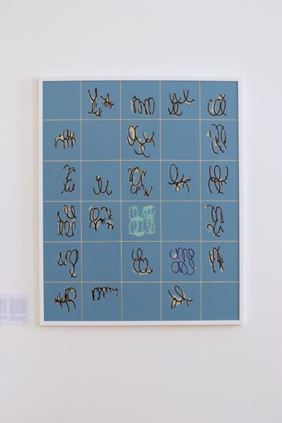Noname on glass 11 - a Paint Artowrk by Andrea Gallotti