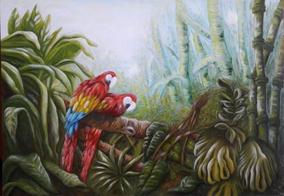 Foresta pluviale 1  - A Paint Artwork by DANIELA GARGANO